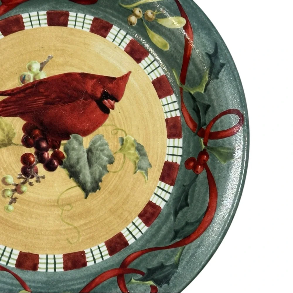 Lenox Cardinal Winter Greetings Everyday Dinner Plate - Picture 9 of 11